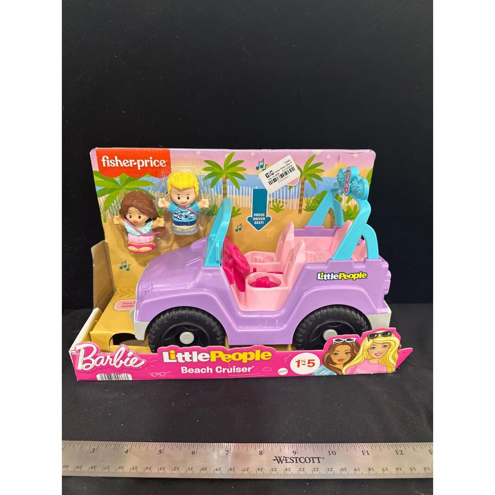 Fisher-Price Little People Barbie Beach Cruiser Purple Toy Car HJN55 New NIB